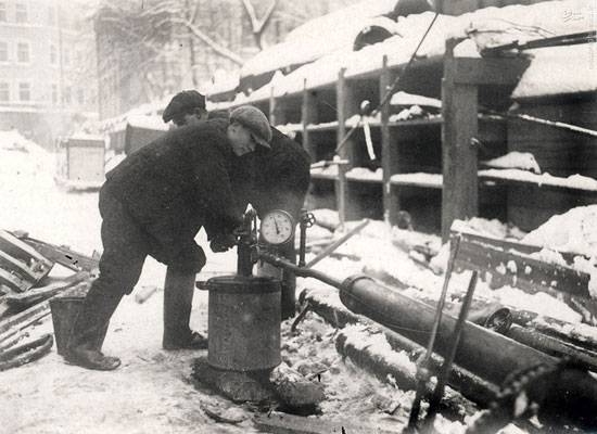 عکس: ساخت متروی مسکو در سال ۱۹۳۵