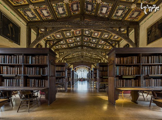 یکی از قدیمی ترین کتابخانه های اروپا در آکسفورد