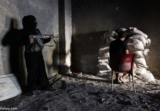 تصاویری از گروه «مادر عایشه» در حلب