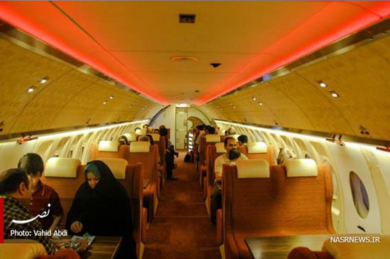 رستورانی در داخل هواپیما‌ در تبریز +عکس