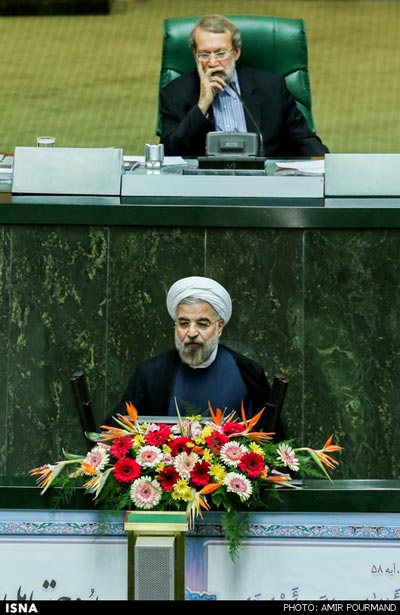 عکس: روحانی در جلسه رای اعتماد به وزرا