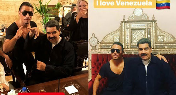 حضور مادورو در رستوران جنجال به پا کرد