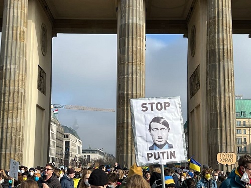 همدردی واقعی با اوکراین با تظاهرات میلیونی
