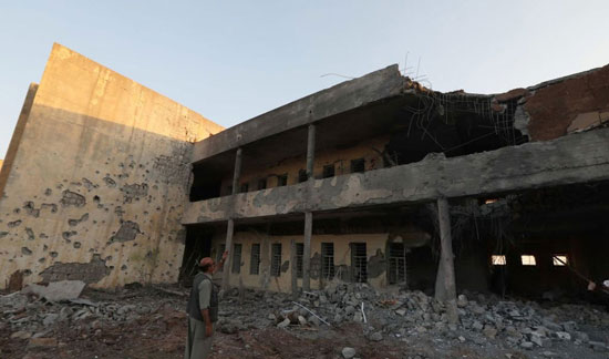 مقر حزب دموکرات کردستان پس از انهدام