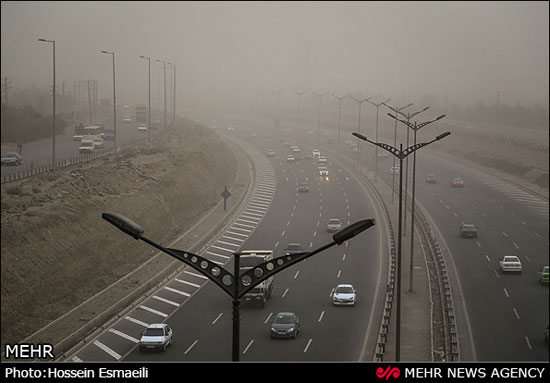 تصاویری از گرد و غبار در تهران