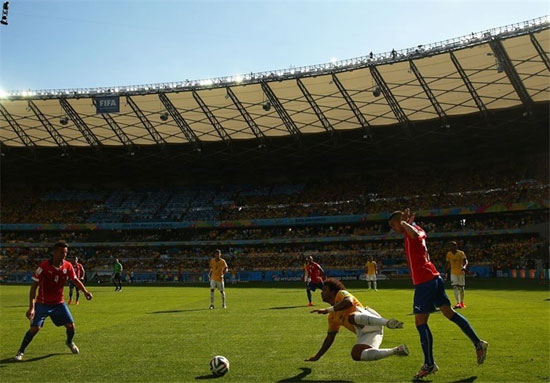 عکس: ماندن میزبان در جام و حذف شیلی