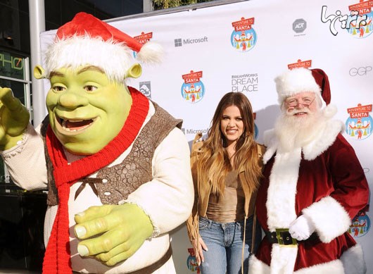 ستاره های هالیوود در کنار بابانوئل +عکس