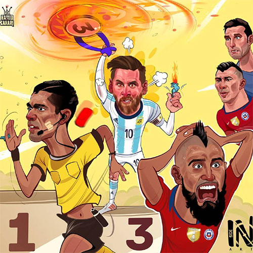 کاریکاتور: سومی آرژانتین در کوپا امریکا