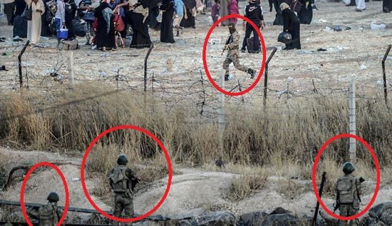 داعش در چند قدمی نظامیان ترکیه +عکس