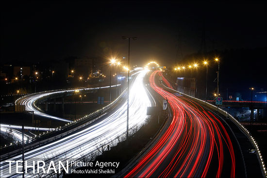 زیبایی های تهران در شب