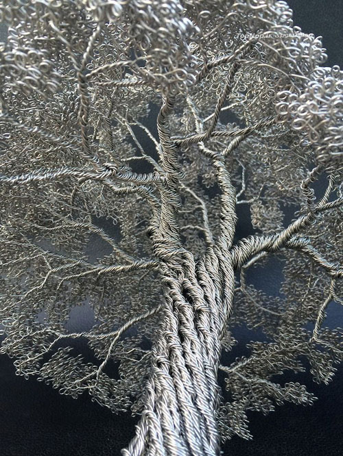 درخت‌های مینیاتوری از جنس سیم +عکس