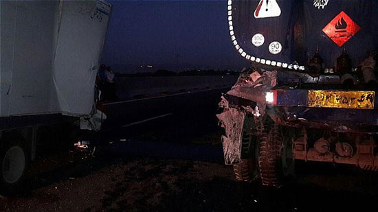 تصادف مرگبار کامیونت با تانکر آب در جاده ورامین