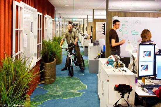 فضای منحصربفرد دفاتر شرکت گوگل + عکس