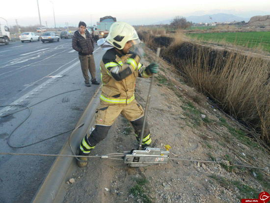 تصادف مرگبار خودرو در محور ورامین - تهران