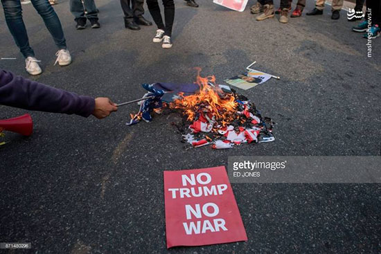 آتش‌زدن پرچم آمریکا در سئول