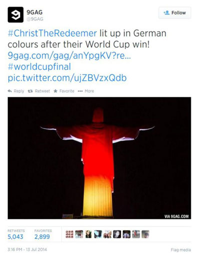 واكنش جالب برندها به قهرماني آلمان در جام جهاني