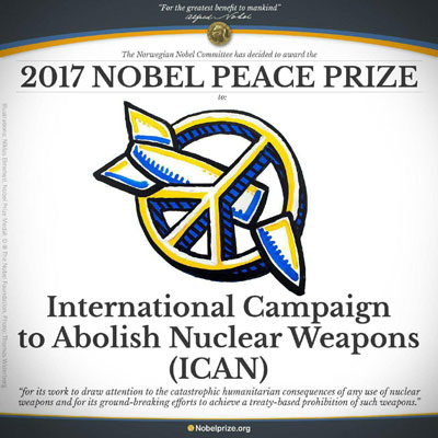 برنده جایزه صلح نوبل 2017