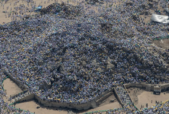 تصاویر هوایی زیبا از صحرای عرفات