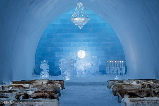 هتل یخی مجلل در سوئد