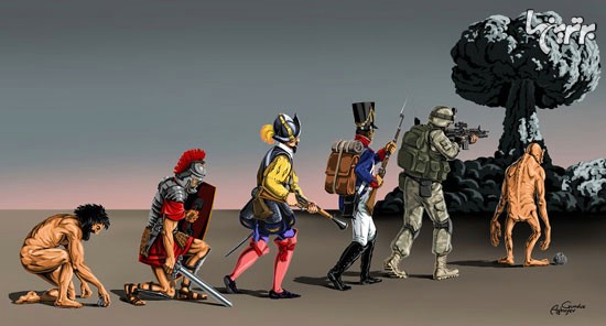 کارتون های تامل برانگیز از جنگ و خونریزی