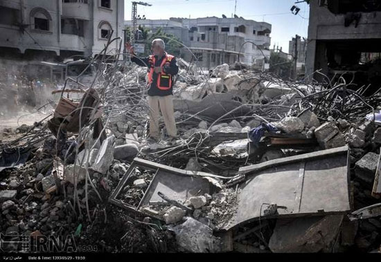 عکس: بمباران منزل فرمانده ارشد حماس