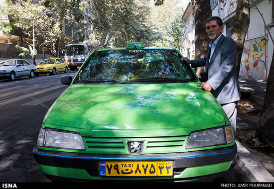 مشهورترین تاکسی جهان در تهران +عکس