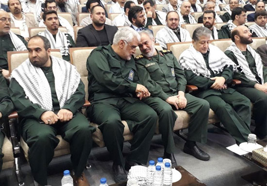 حضور طهرانچی با لباس سپاه در دانشگاه آزاد
