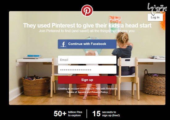 نقش عکس ها در تجارت Pinterest.com