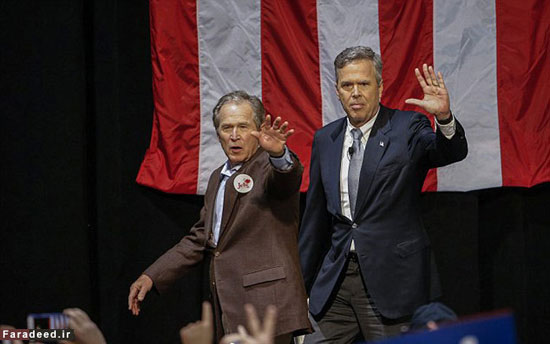 ورود بوش به مبارزات انتخاباتی +عکس