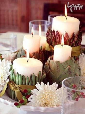 شمع‌های زیبا برای سفره هفت‌سین‌ تان بسازید