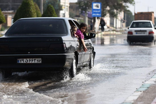 وضعیت خیابان‌های آبادان، دو روز پس از بارندگی