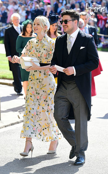 لباس ستاره‌ها در مراسم عروسی خانواده سلطنتی