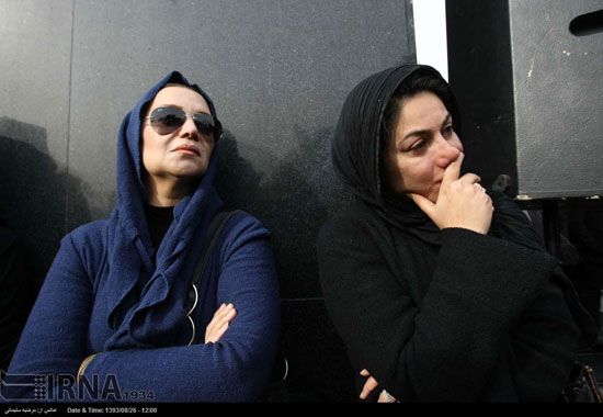 عکس: چهره‌‌ها در تشییع پیکر مجید بهرامی