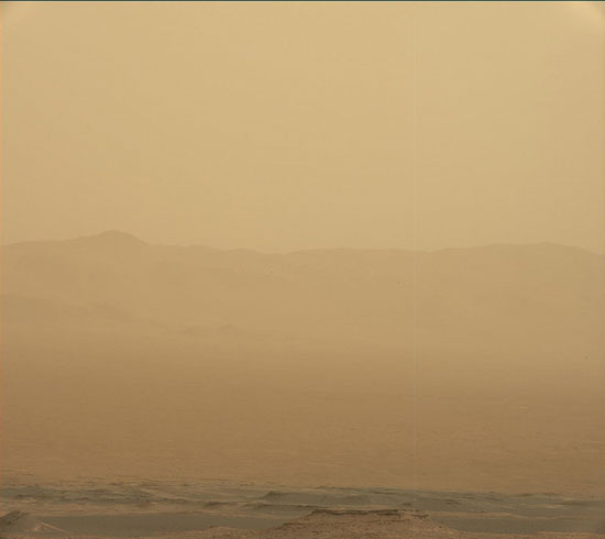 طوفان سرخ مریخ در عکس روز ناسا