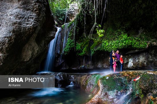 آبشار زیبای «تنگ تامرادی» در یاسوج