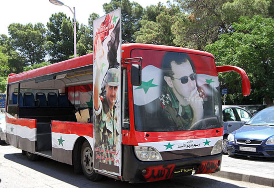 تصاویری از تبلیغات انتخاباتی در سوریه