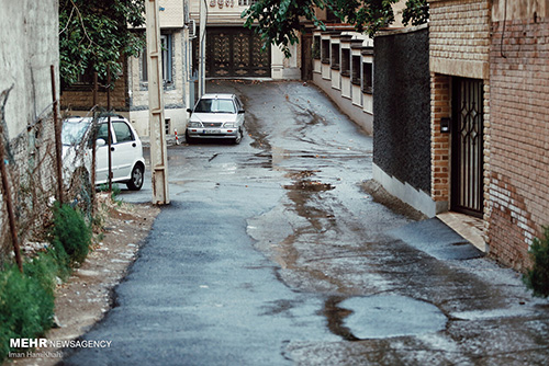 بارش باران در چله تابستان