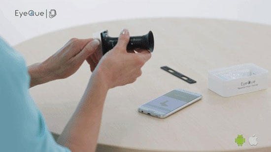 تعیین نمره عینک با موبایل
