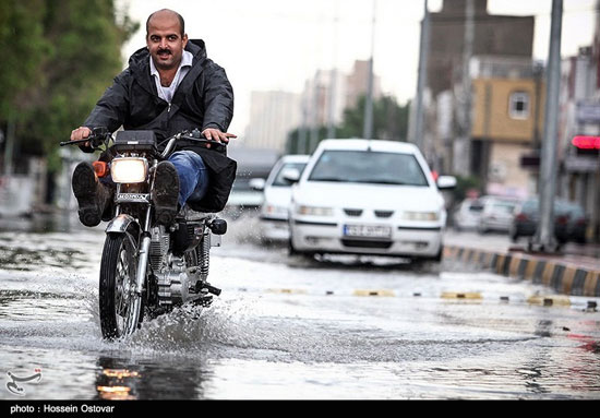 عکس: بارش باران شدید و آبگرفتگی در بوشهر