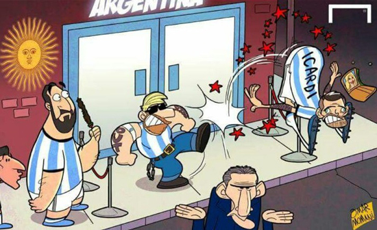 کاریکاتور: مسی مانع حضور ایکاردی در تیم ملی