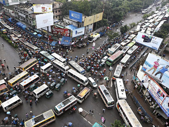 عکس: ترافیک، از نوع بنگلادشی‌اش!