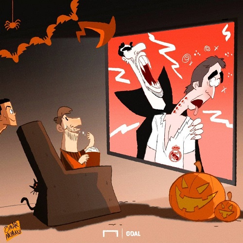 کاریکاتور: سینمایی ال‌کلاسیکو به مناسبت هالووین