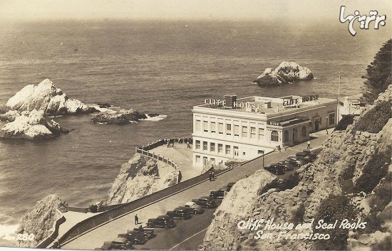 خانه ای روی صخره های ساحل سانفرانسیسکو