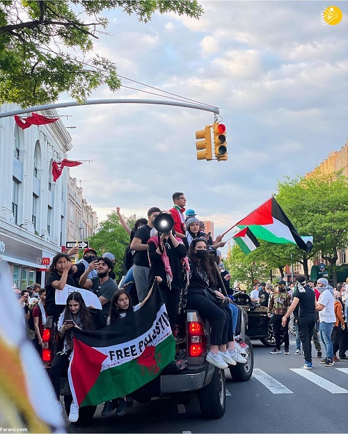 «بلا حدید» در راهپیمایی حمایت از فلسطین