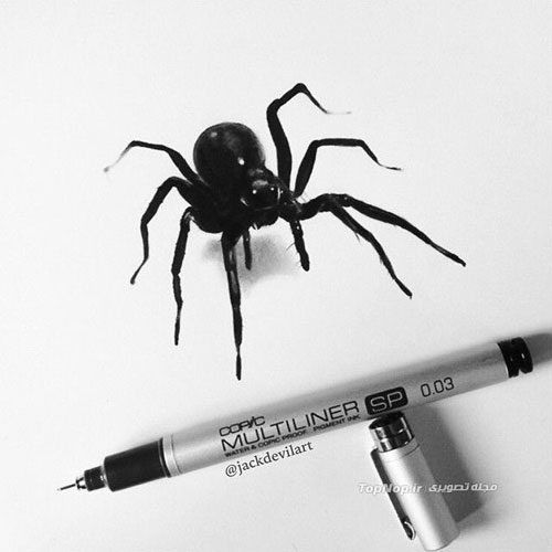 سیاه قلم هایی کوچک و بسیار زیبا