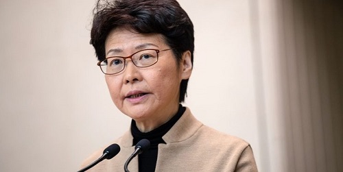 آمریکا رئیس اجرایی هنگ‌کنگ را تحریم کرد