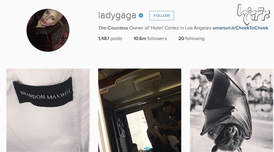 سلفی‌های لیدی گاگا، خواننده مشهور آمریکایی