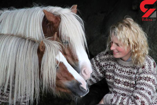 رفتار حیوان دوستانه یک مربی اسب