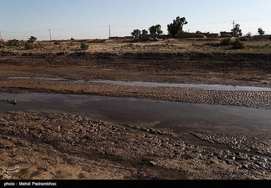 کاهش شدید آب رودخانه «کرخه‌نور» در هویزه