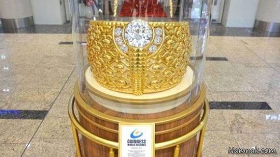 بزرگترین حلقه جهان با ۶۴ کیلو طلا!